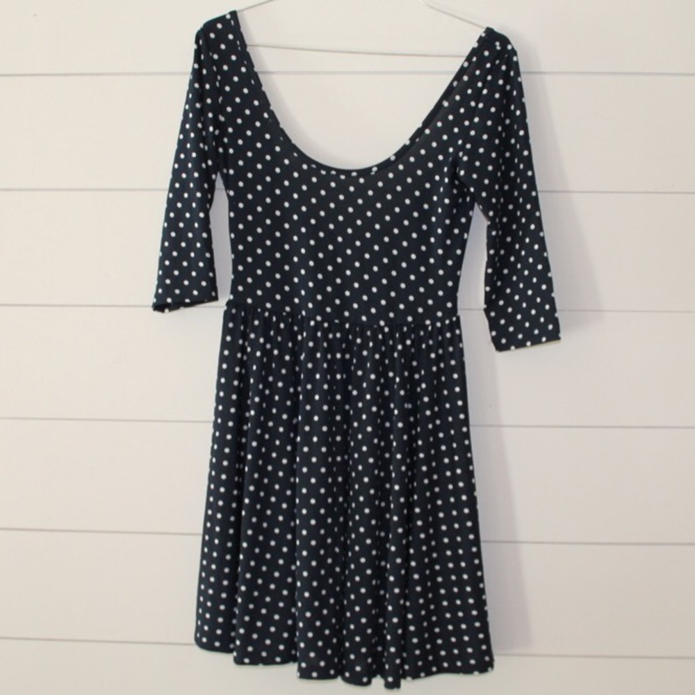 Polka dot mini dress